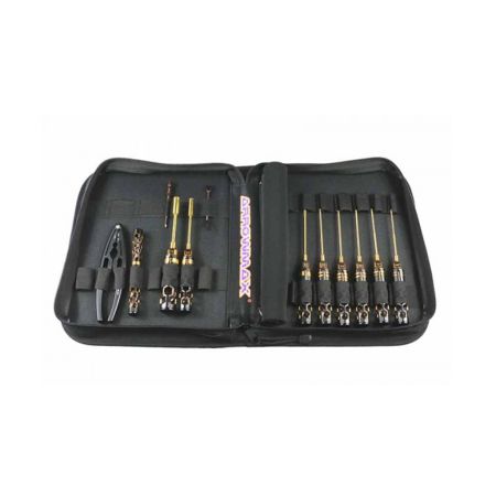 Arrowmax Toolset 1/10 OffRoad 12pcs + Bag Blk Golden (AM199441)