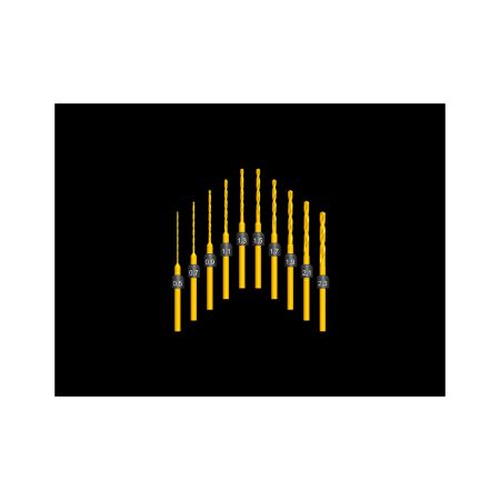 Arrowmax Drill Set B - 10 Bits 0.5mm-2.3mm (AM199976)