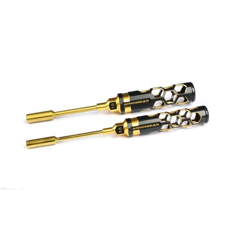 Arrowmax Nut Driver Set 5.5 & 7.0x100mm Black Golden (AM450992BG)