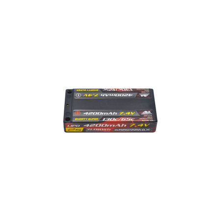 Arrowmax Lipo 4200mAh 2S Shorty 7.4V - 65/130C (AM700213)