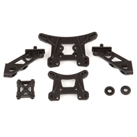 Team Associated Reflex 14B/14T Wing Mount, Front/Rear Shock Towers (AS21503)