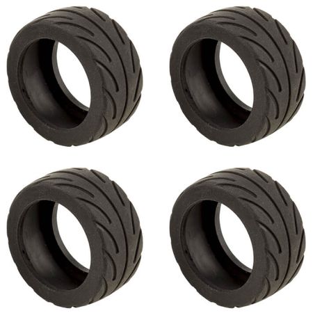 Team Associated Nano Sport Radial Tyres Black (4) (AS21608)