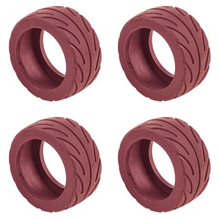 Team Associated Nano Sport Radial Tyres Red (4) (AS21609)