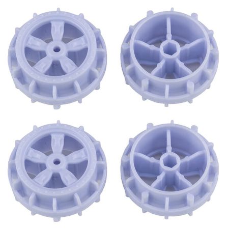Team Associated Nano Sport Wheels White (4) (AS21611)