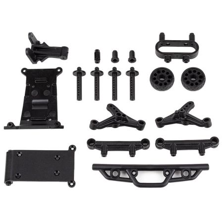 Team Associated Reflex 14MT Bumper, Wheelie Bar, Body Mount Set (AS21621)