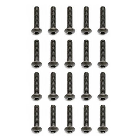 Team Associated M3 X 14 Button Head Hex Screws (10) (AS25187)