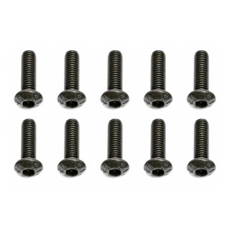 Team Associated M3 X 10 Button Head Hex Screw (10) (AS25211)
