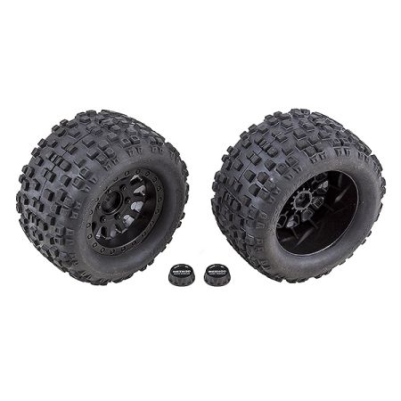Team Associated Rival MT10 Blk Method Wheels/Tyres Mounted (AS25841)