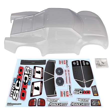 Team Associated Pro4 SC10 Contender Body Clear (AS25859)