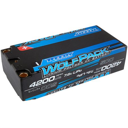 Reedy Wolfpack Hv-Lipo 4200Mah 50C 7.6V Lipo Shorty Battery (AS27318)