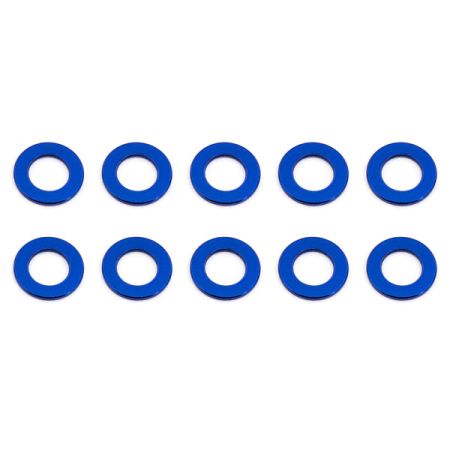 Team Associated Ballstud Washers 5.5 X 0.5mm Blue Aluminium X10 (AS31381)