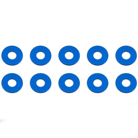 Team Associated Blue Aluminum Bulkhead Washers 7.8 X 0.5mm (10) (AS31384)