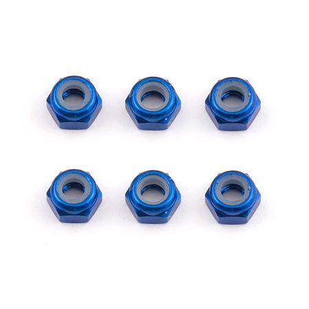 Team Associated FT M3 Locknut Blue Aluminium (AS31550)