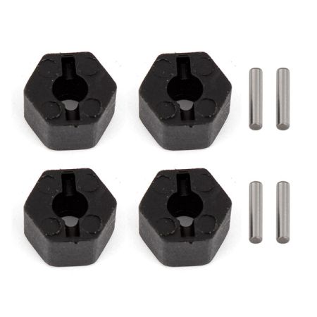 Team Associated CR12 Wheel Hexs & Pins Set (AS41049)