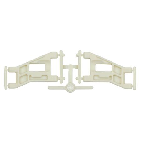 Team Associated RC10 Front Wide Suspension Arms White (AS6204)