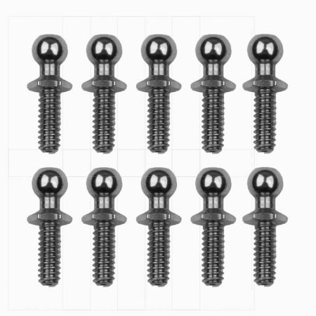 Team Associated RC10 Ballstud Set .30, Silver (AS6273)