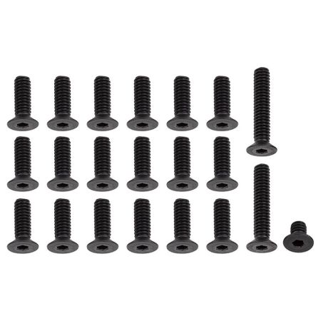 Team Associated RC10Cc 8/32 Screw Set Black (AS6316)
