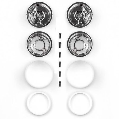 Team Associated Jay Halsey RC10 Rear Wheels, Chrome (AS6396)