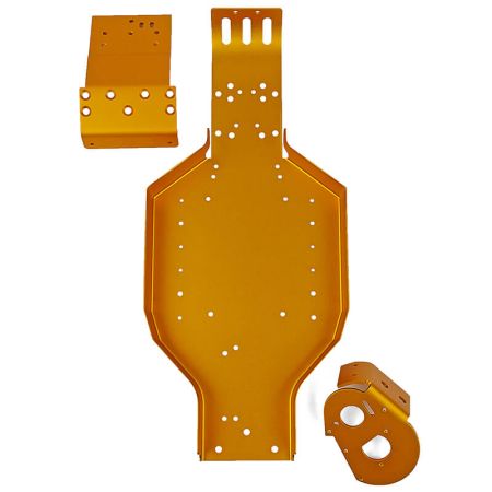 Team Associated RC10 Chassis, Gold (AS6637)