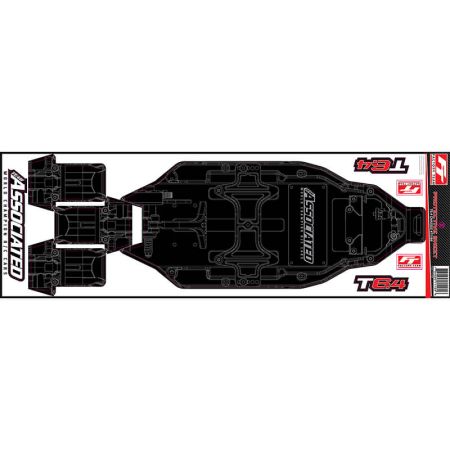 Team Associated T6.4 FT Chassis Protective Sheet Printed (AS71184)