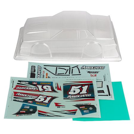 Team Associated SR10 Street Stock Body Shell Clear (AS71192)