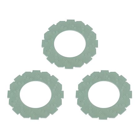 Team Associated FT Octalock Fibreglass Slipper Pads 19mm (AS72027)