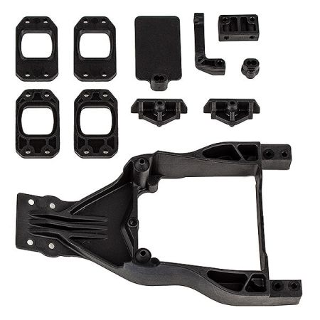 Team Associated DR10M Front Chassis Plate & Gearbox Mount Set (AS72036)