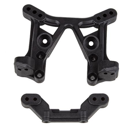 Team Associated DR10M Front Shock Tower & Rear Ballstud Mount (AS72038)