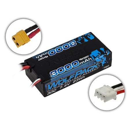 Reedy Wolfpack Lipo 3000Mah 30C 11.1V Shorty W/XT60 Plug (AS761)