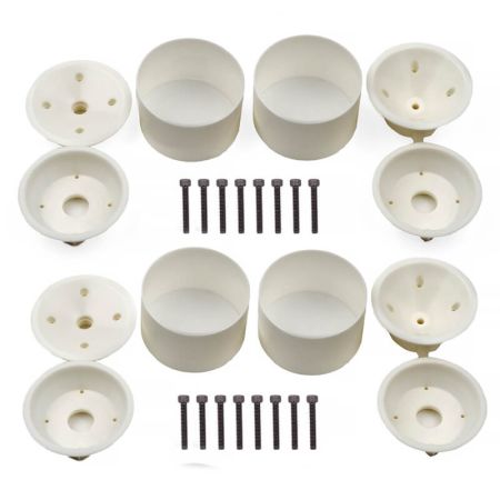 Team Associated RC10Gt Front & Rear 3-Piece Wheel Set (Wide) (AS7840)