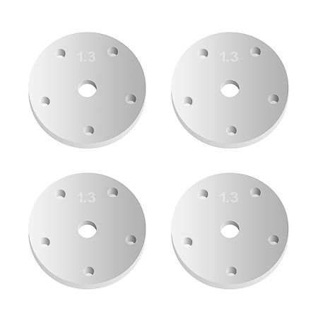 Team Associated RC8B3 FT 16mm Shock Piston 5X1.3mm Flat (4) (AS81201)