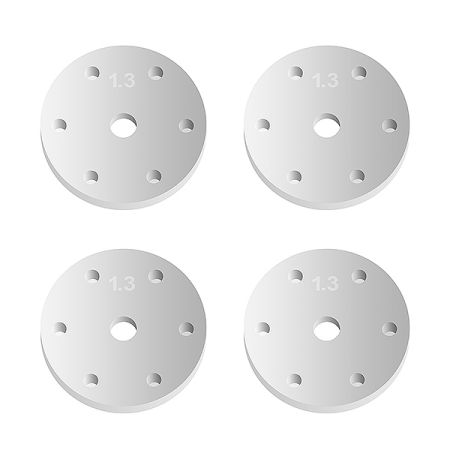 Team Associated RC8B3 FT 16mm Shock Piston 6X1.3mm Flat (4) (AS81202)