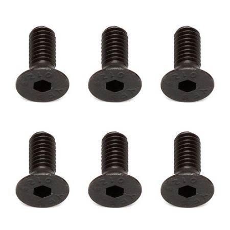 Team Associated M4 X 10mm FHCS (10) (AS81262)