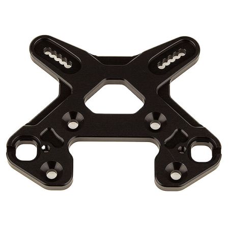 Team Associated RC8B4 Front Shock Tower, Black Aluminum (AS81502)