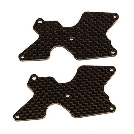 Team Associated RC8B4 FT Rear Suspension Arm Inserts, Carbon (AS81542)