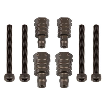 Team Associated RC8B4.1/E FT Shock Bushings 14mm/17mm Aluminium (AS81591)