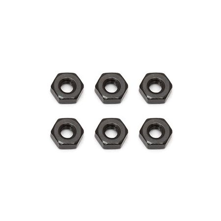 Team Associated M3 Nut (Black) (AS91477)