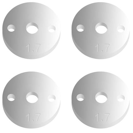 Team Associated FT 12mm Pistons V2 2 X 1.7mm Flat (Screw Mount) (AS91627)