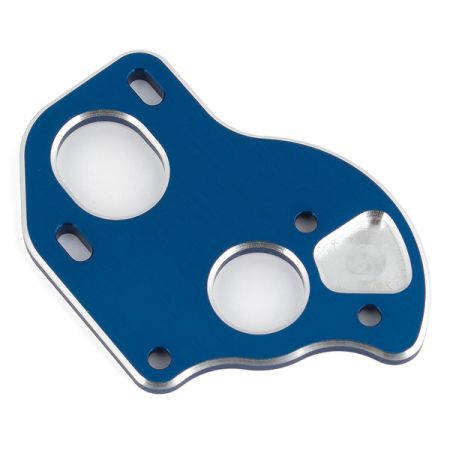 Team Associated B6.1 Laydown Motor Plate Blue Aluminum (AS91795)