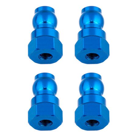 Team Associated Shock Bushings 12mm Blue Aluminum (4) (AS91816)