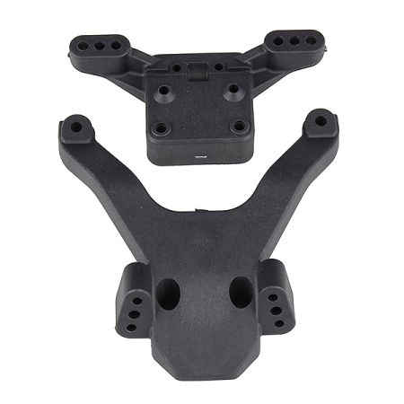 Team Associated B6.3 FT Top Plate & Ballstud Mount Carbon (AS91875)