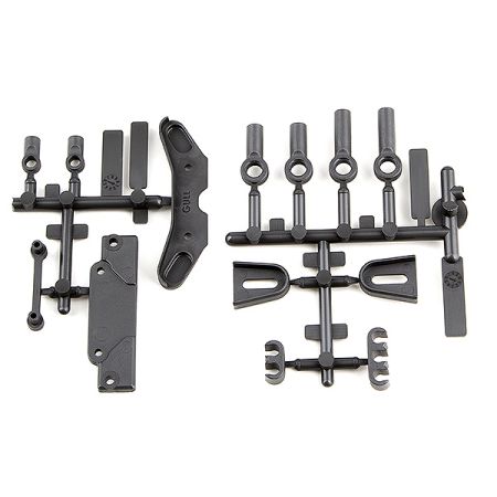 Team Associated B6.3 Tower Covers/Wire Clips/Rod Ends (AS91885)