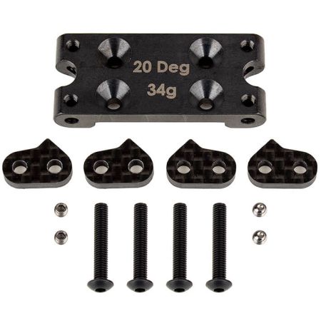 Team Associated B6.3 FT Steel Bulkhead 20 Degree (AS91899)