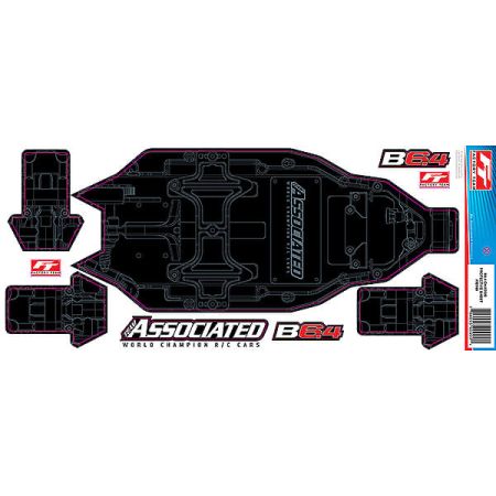 Team Associated RC10B6.4 FT Chassis Protective Sheet, +3mm, (AS91999)