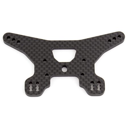 Team Associated B64 Rear Shock Tower, Woven Carbon Fibre (AS92012)