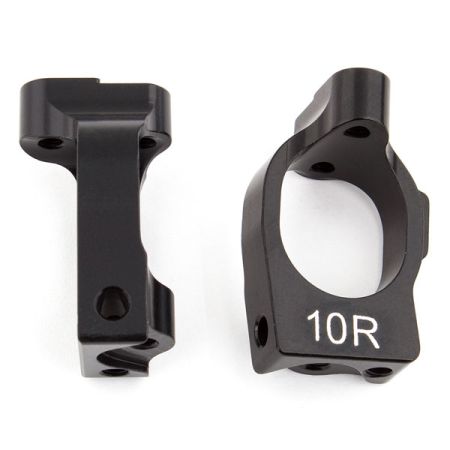 Team Associated B64 Aluminum Caster Blocks, 10 Deg. (AS92029)