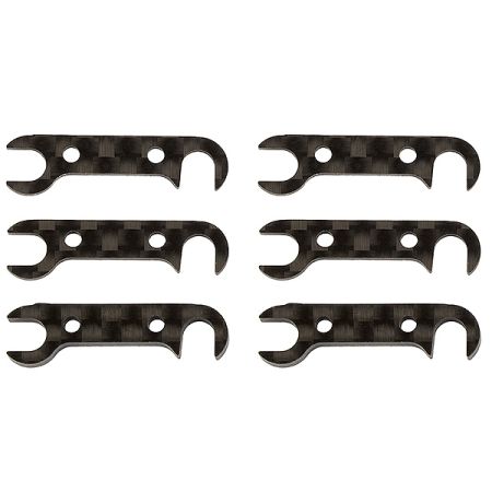 Team Associated B74 Graphite Rear Hub Link Shim Set (AS92185)
