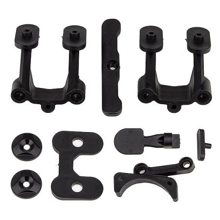 Team Associated RC10B74.2 Rear Body Mount/Wing Mounts/Bumper (AS92312)