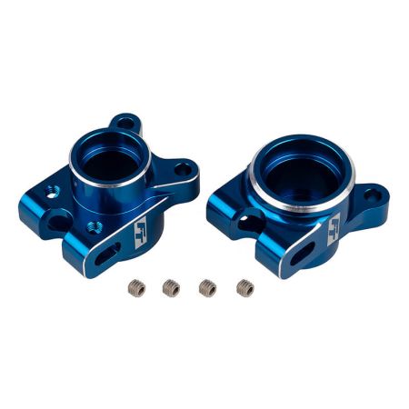 Team Associated FT RC10B7 Rear Hub Set Blue Aluminium (AS92471)