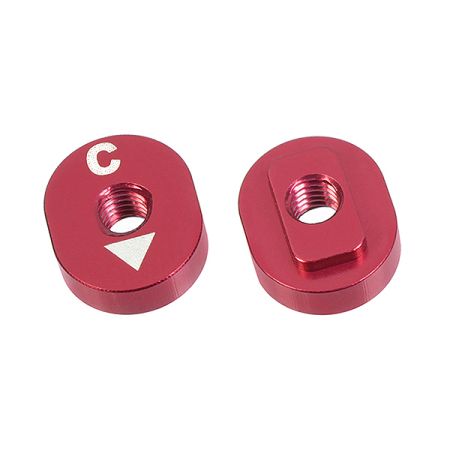 Corally Alum. Excentric Camber Nut C 0 2.0 2 Pcs (C-00120-040)